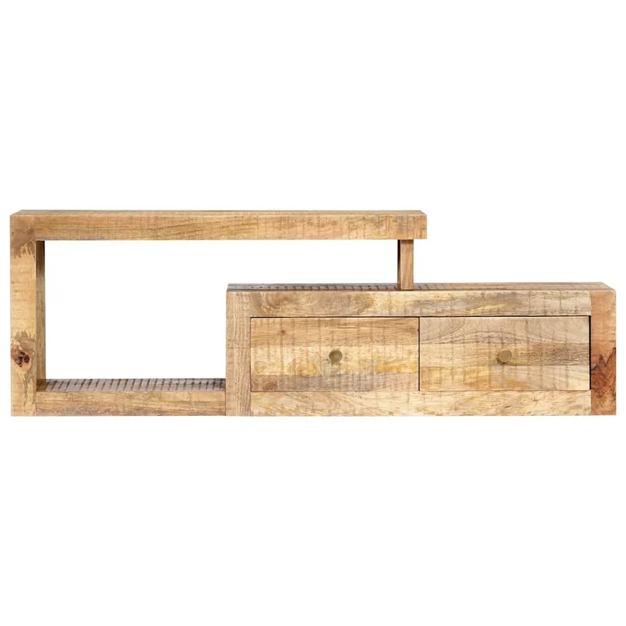 Meuble TV 120x30x40 cm Bois massif de manguier - 2