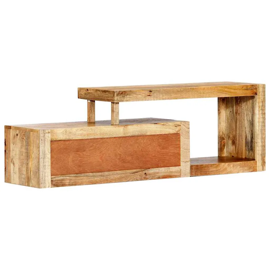 Meuble TV 120x30x40 cm Bois massif de manguier - 5