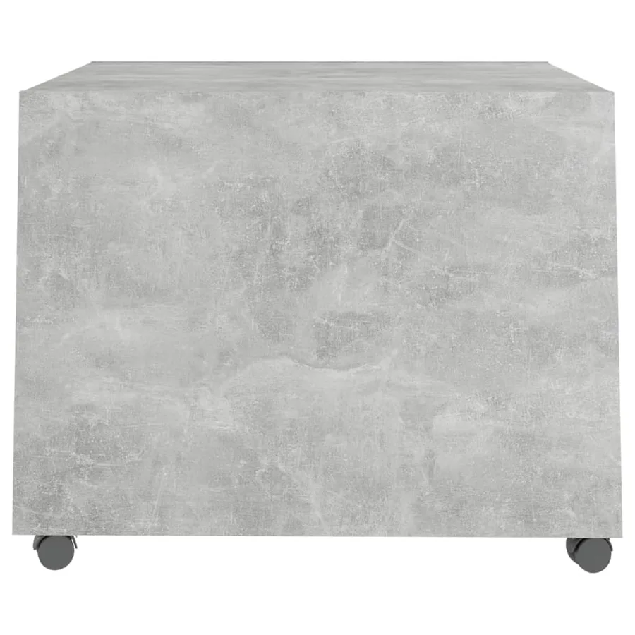 Table basse gris béton 55x55x40 cm bois d'ingénierie - 7