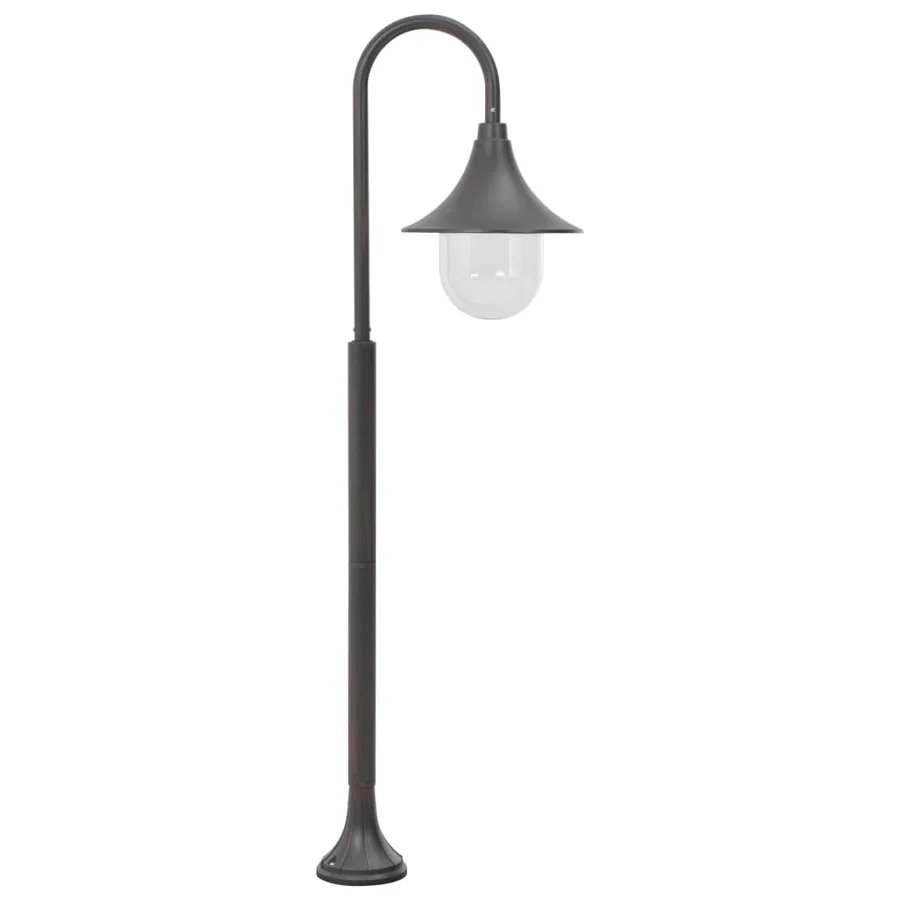 Lampadaire de jardin E27 120 cm Aluminium Bronze - 2