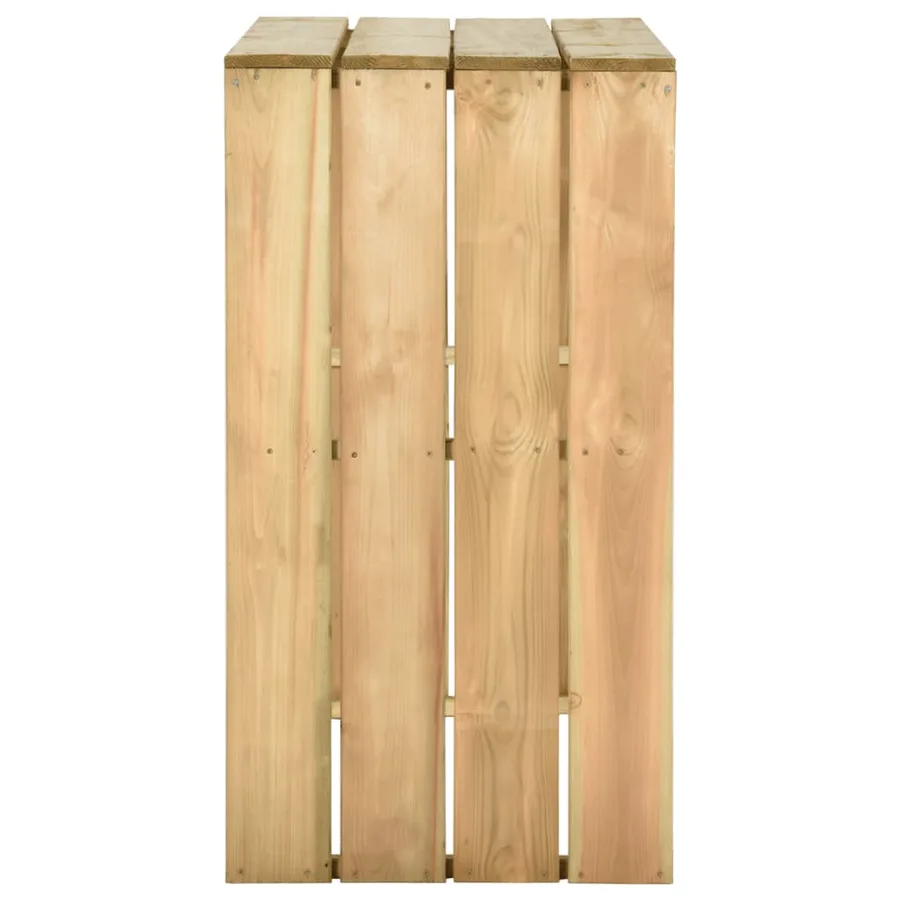 Table de bar 100x60x110 cm Bois de pin imprégné - 3