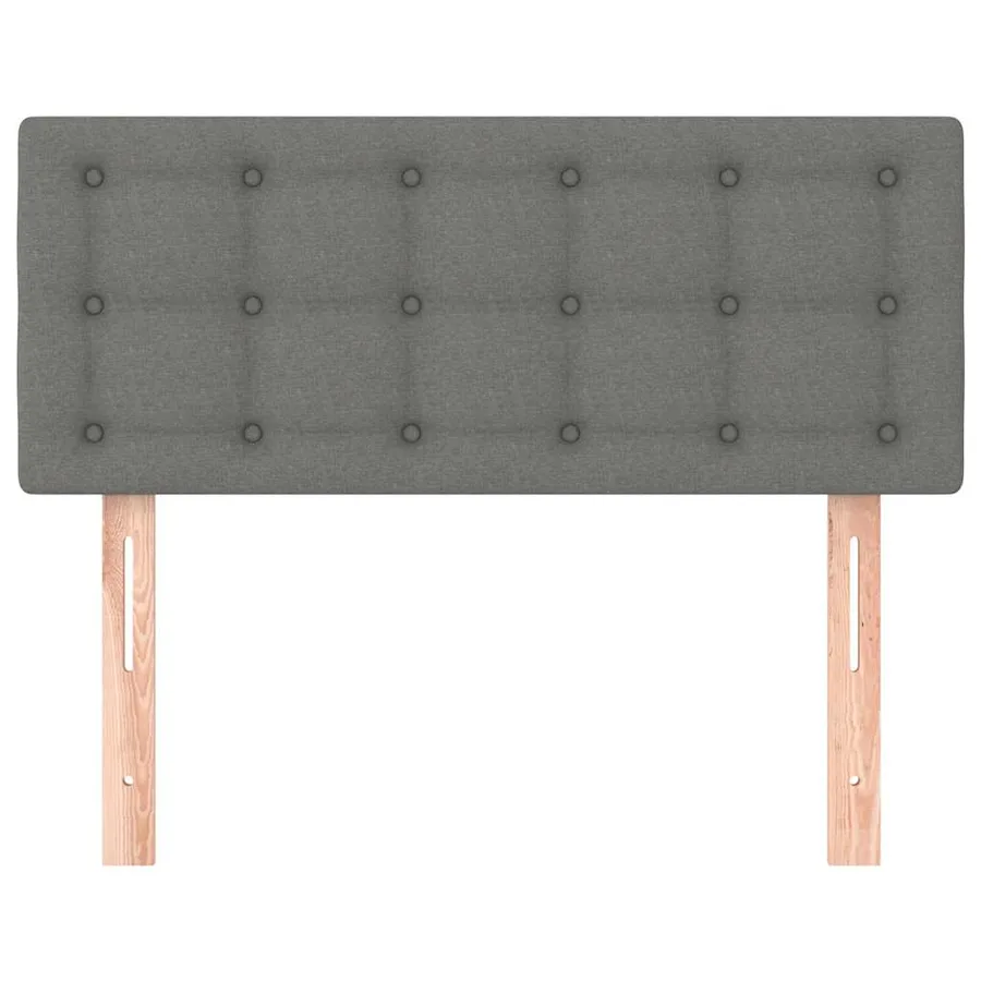 Tête de lit Gris foncé 80x5x78/88 cm Tissu - 3