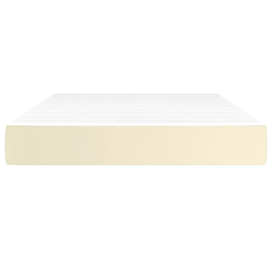 Matelas de lit à ressorts ensachés fermeté moyenne Crème 120x200x20 cm - 3