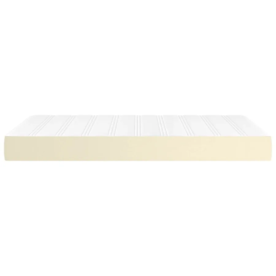Matelas de lit à ressorts ensachés fermeté moyenne Crème 120x200x20 cm - 4