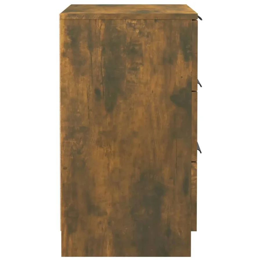 Tables de chevet 2 pcs Chêne fumé 40x36x65 cm - 7
