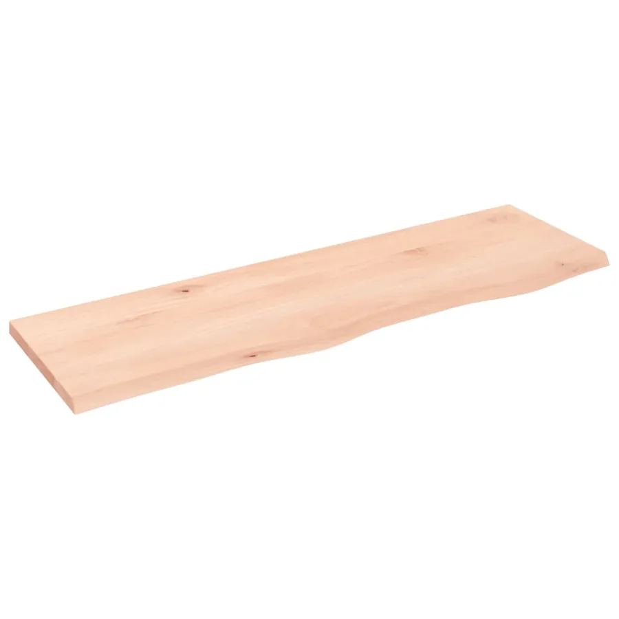 Étagère murale 100x30x2 cm bois de chêne massif non traité - 2