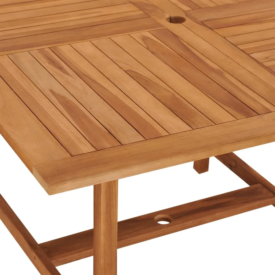 Table à dîner de jardin 110x110x75 cm Bois massif de teck - 5