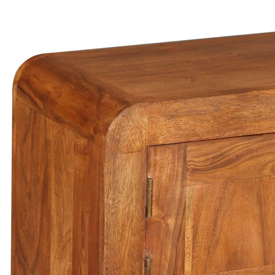 Meuble TV Bois massif avec finition miel 120 x 30 x 40 cm - 8