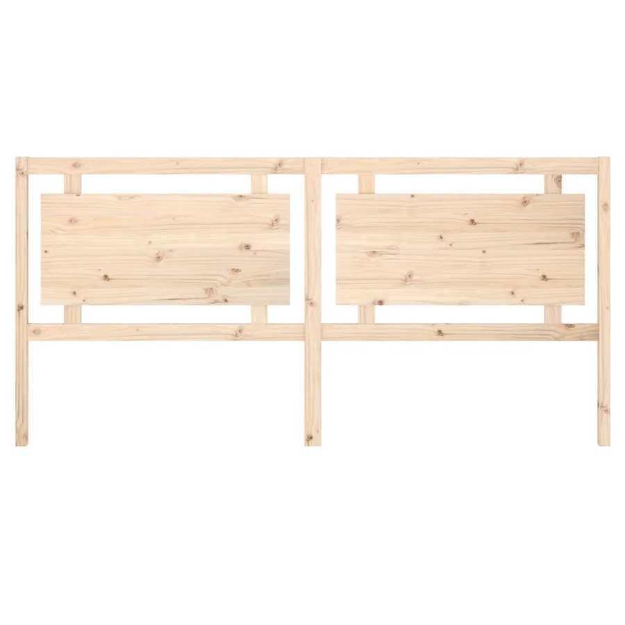 Tête de lit 205,5x4x100 cm Bois massif de pin - 4