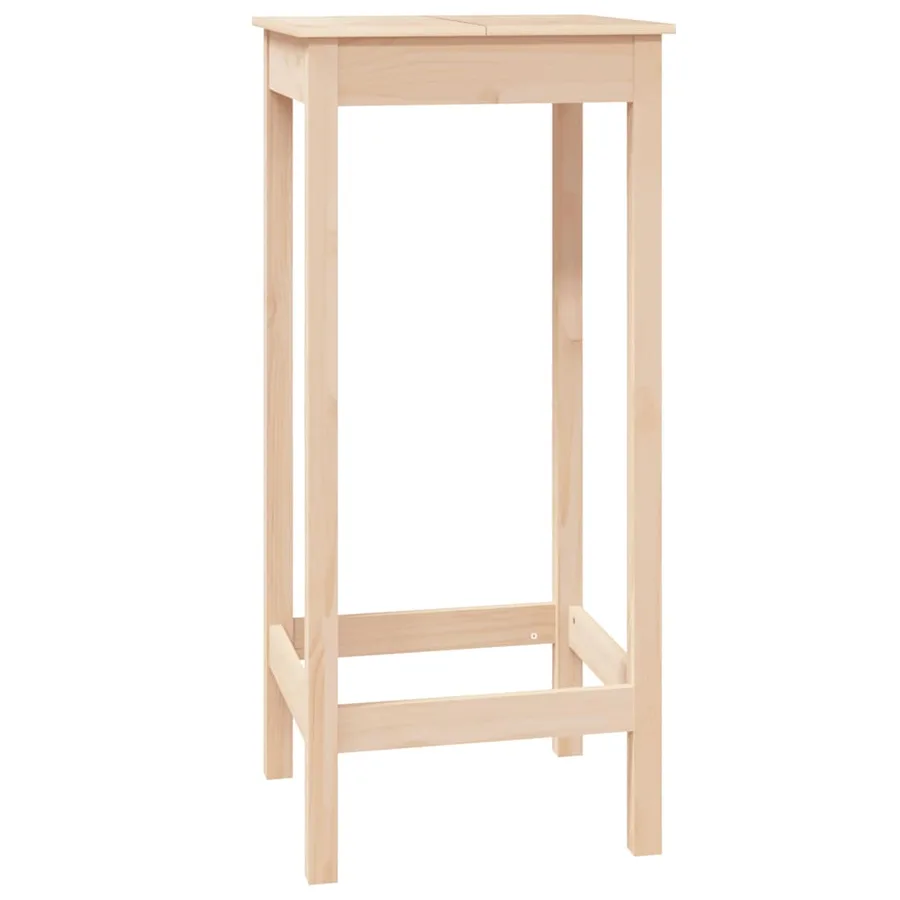 Table de bar 50x50x110 cm bois massif de pin - 2