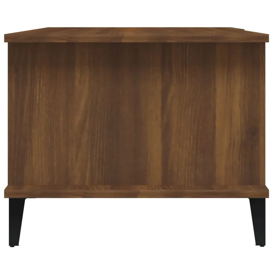 Table basse Chêne marron 90x50x40 cm Bois d'ingénierie - 4