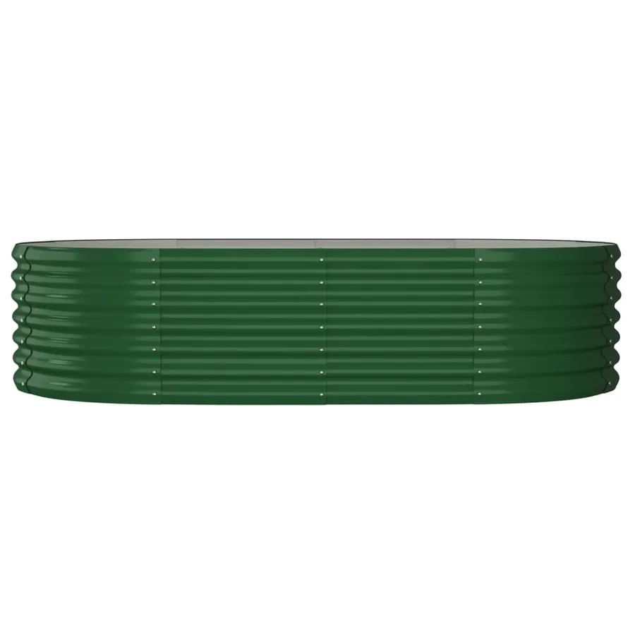 Lit surélevé de jardin Acier galvanisé 152x80x36 cm Vert - 3