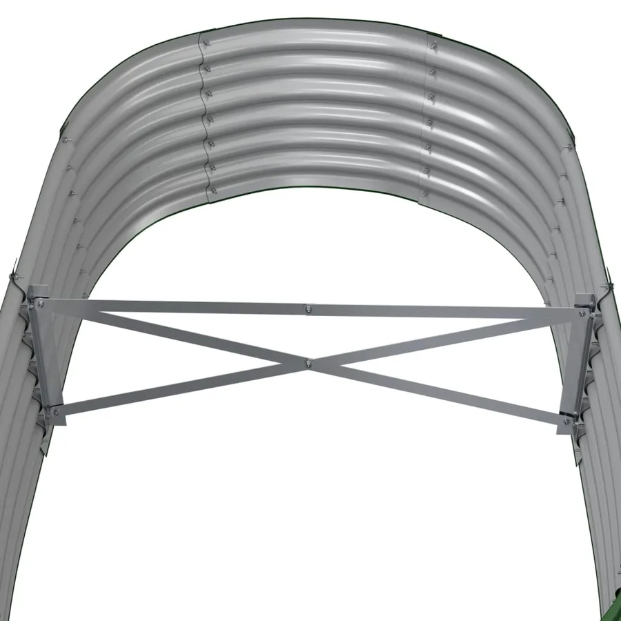 Lit surélevé de jardin Acier galvanisé 152x80x36 cm Vert - 5