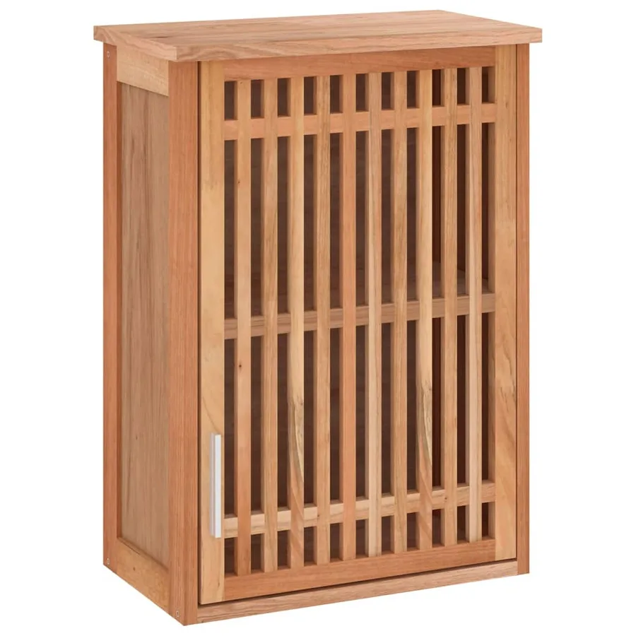 Armoire murale de salle de bain 42x23x60cm Bois massif de noyer - 2