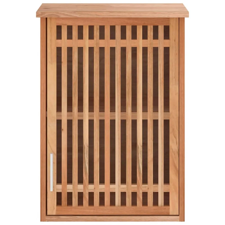 Armoire murale de salle de bain 42x23x60cm Bois massif de noyer - 3