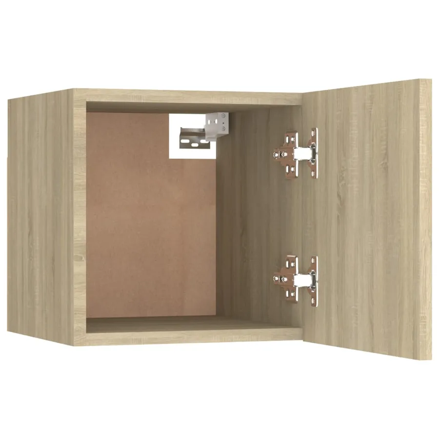 Tables de chevet 2pcs Chêne sonoma 30,5x30x30cm Bois ingénierie - 8