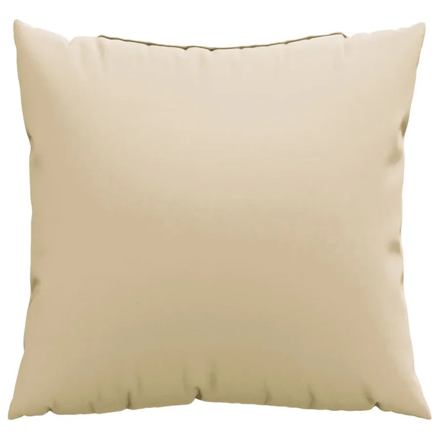 Coussins de canapé lot de 4 beige 40x40 cm tissu - 3