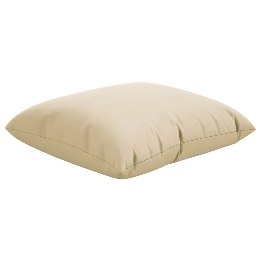 Coussins de canapé lot de 4 beige 40x40 cm tissu - 5