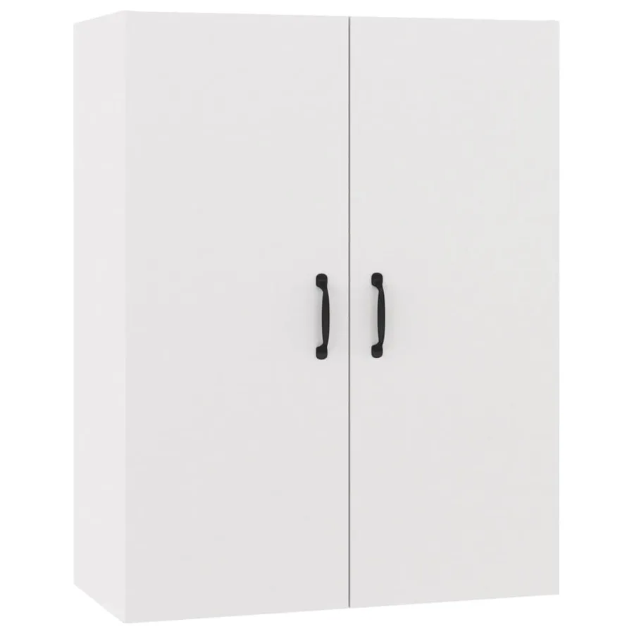 Armoire suspendue Blanc 69,5x34x90 cm Bois d'ingénierie - 2