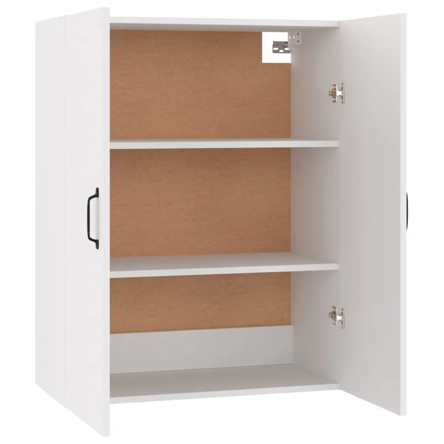 Armoire suspendue Blanc 69,5x34x90 cm Bois d'ingénierie - 8
