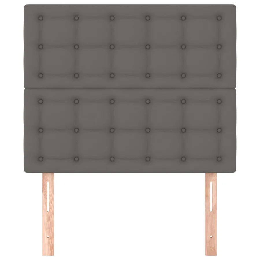 Tête de lit Gris 100x5x118/128 cm Similicuir - 3