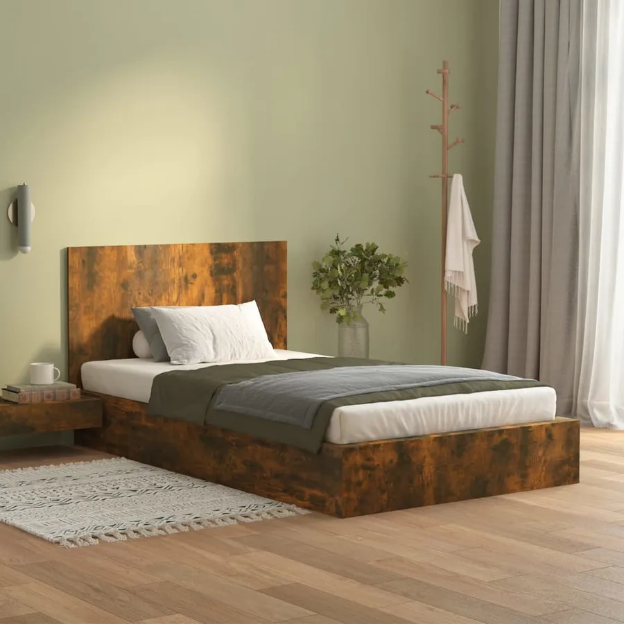 Tête de lit Chêne fumé 120x1,5x80 cm Bois d'ingénierie - 3
