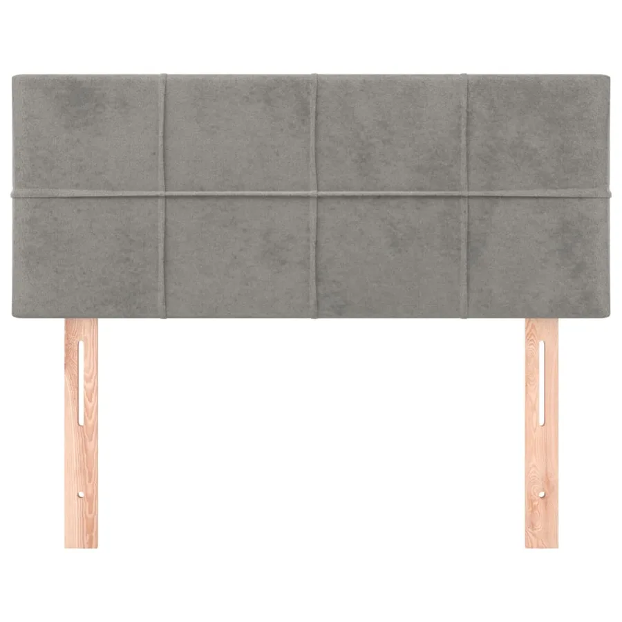 Tête de lit Gris clair 90x5x78/88 cm Velours - 3