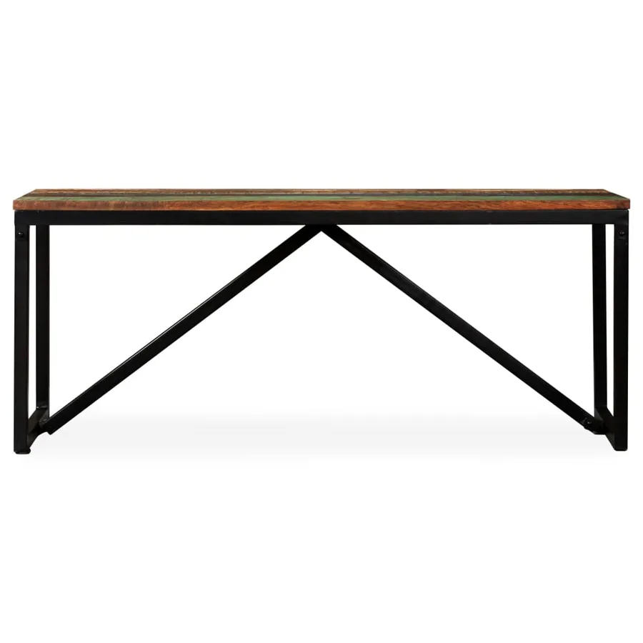 Banc 110 x 35 x 45 cm Bois de récupération massif - 3