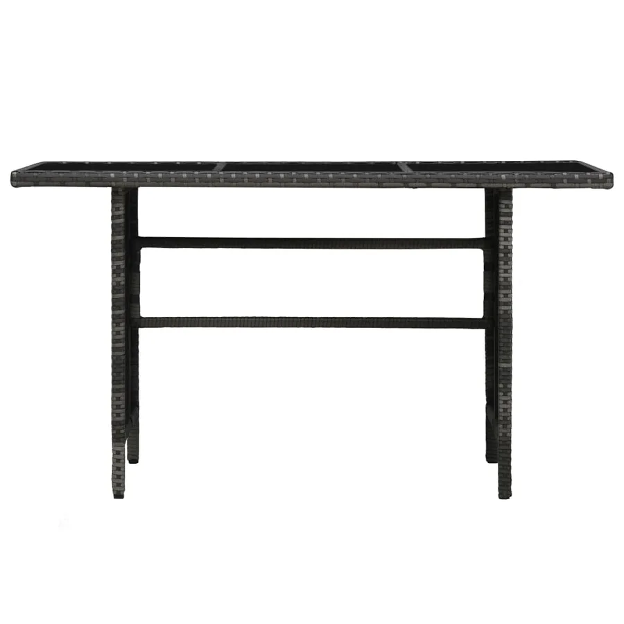 Salon de jardin 3 pcs avec coussins Résine tressée Gris - 8