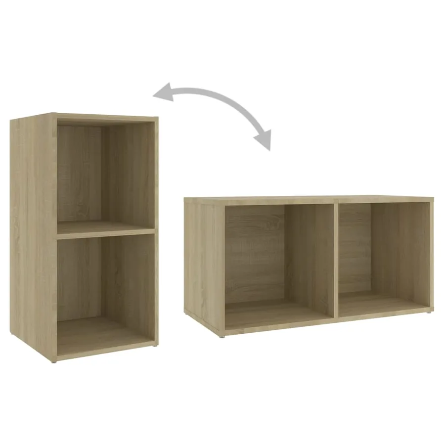 Meubles TV 2 pcs Chêne sonoma 72x35x36,5 cm Bois d'ingénierie - 8