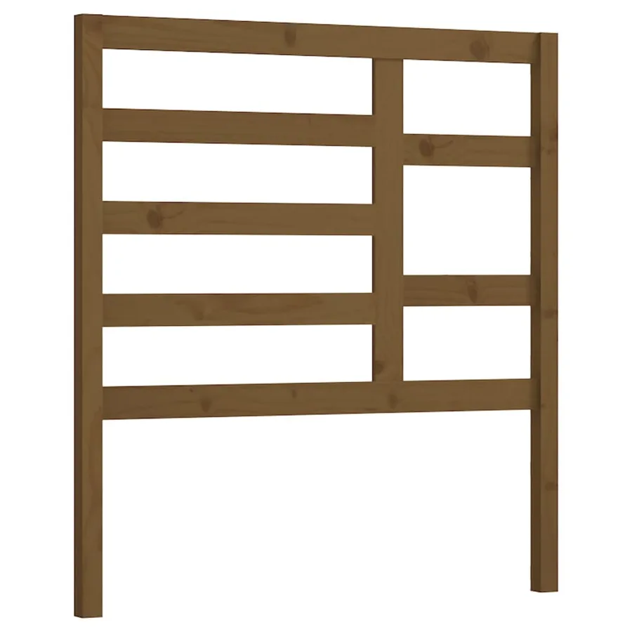 Tête de lit Marron miel 96x4x104 cm Bois massif de pin - 2