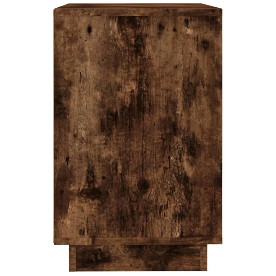 Buffet chêne fumé 102x35x55 cm bois d'ingénierie - 7