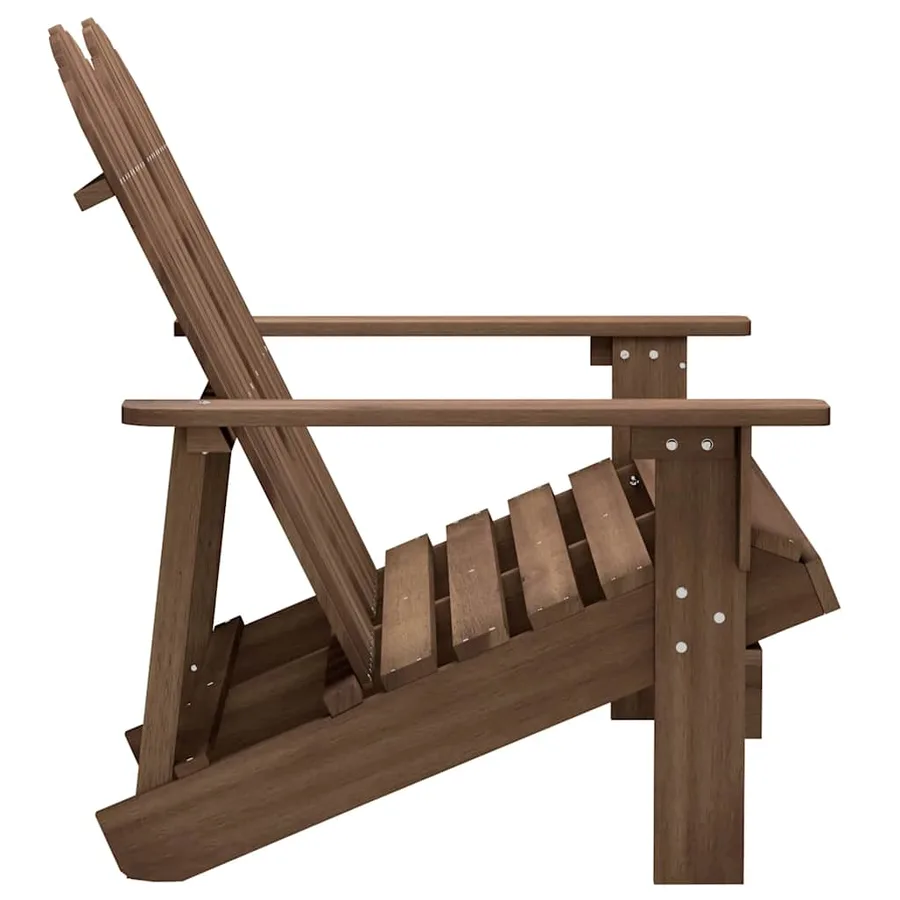 Chaise de jardin Adirondack 2 places bois sapin massif marron - 3