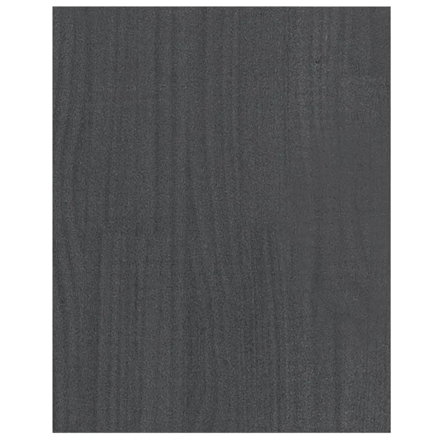 Meuble TV Gris 70x33x42 cm Bois de pin massif - 6