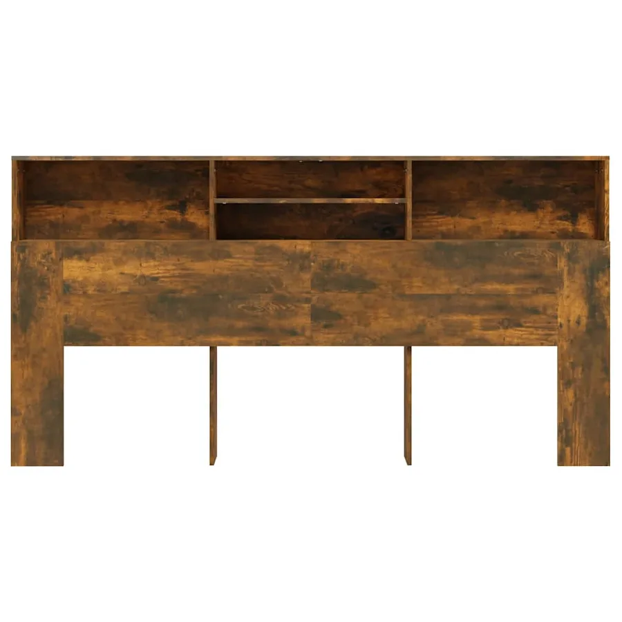 Armoire de tête de lit Chêne fumé 200x19x103,5 cm - 3