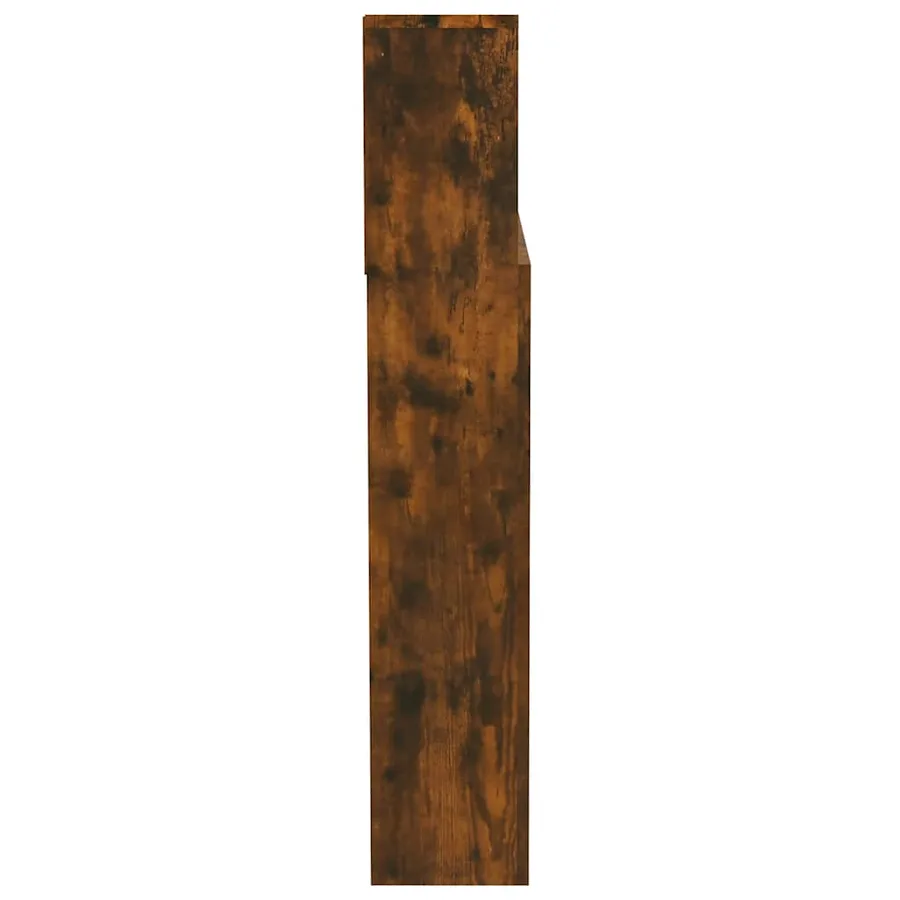 Armoire de tête de lit Chêne fumé 200x19x103,5 cm - 4