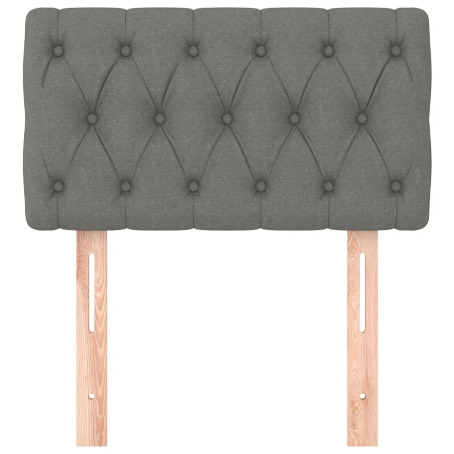 Tête de lit Gris foncé 80x7x78/88 cm Tissu - 3