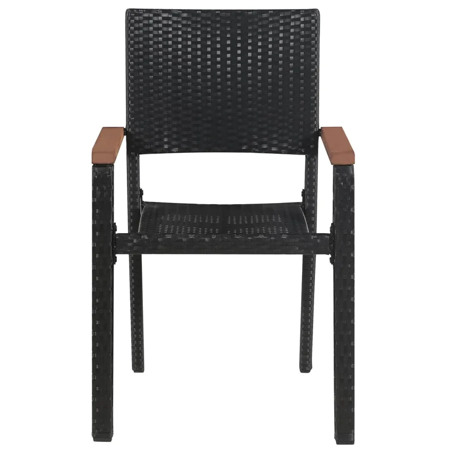 Ensemble à manger de jardin 7 pcs Noir - 7