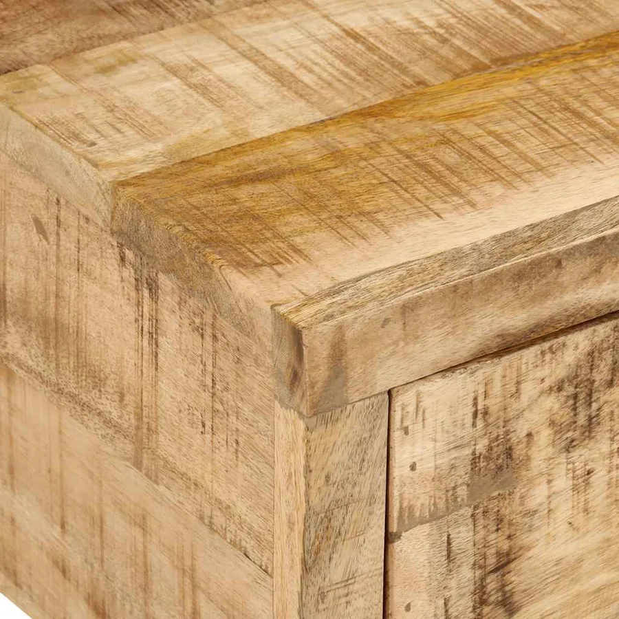 Meuble TV (118-200) x 30 x 40 cm en bois massif de manguier - 10