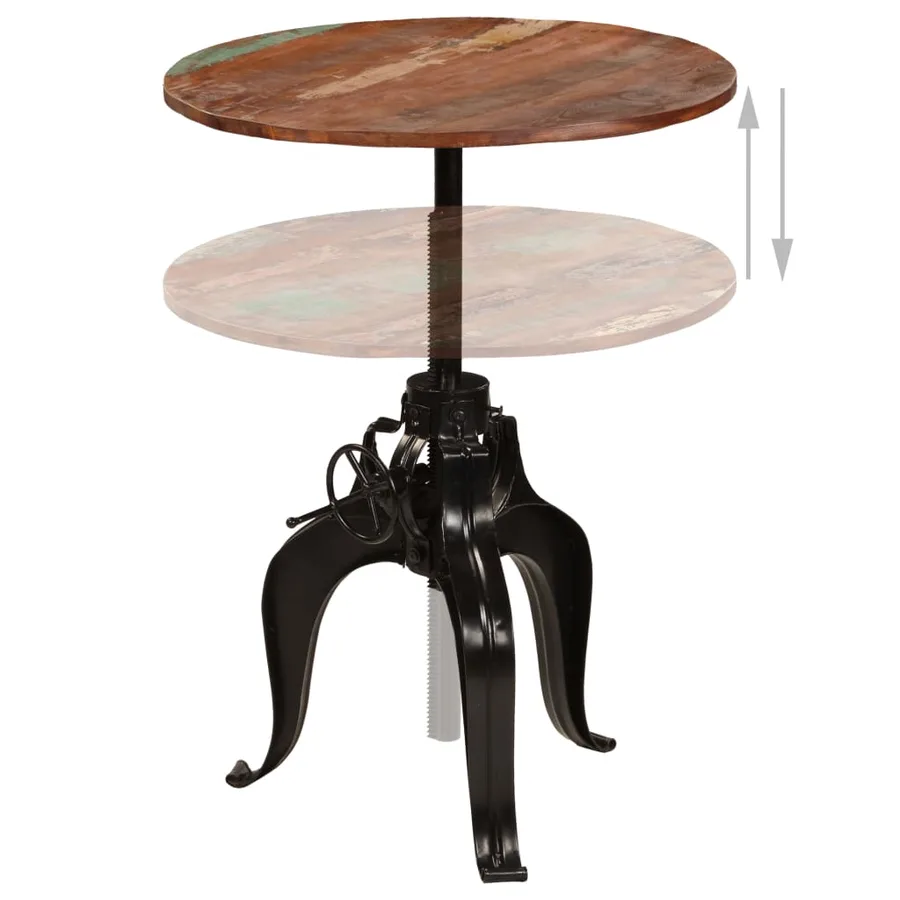 Table de bar Bois de récupération massif 75x(76-110) cm - 3