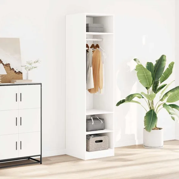 Garde-robe Blanc 50x50x200 cm Bois d'ingénierie