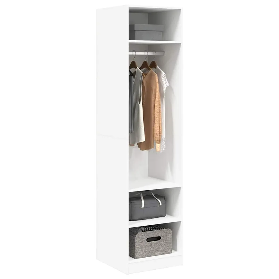 Garde-robe Blanc 50x50x200 cm Bois d'ingénierie - 3