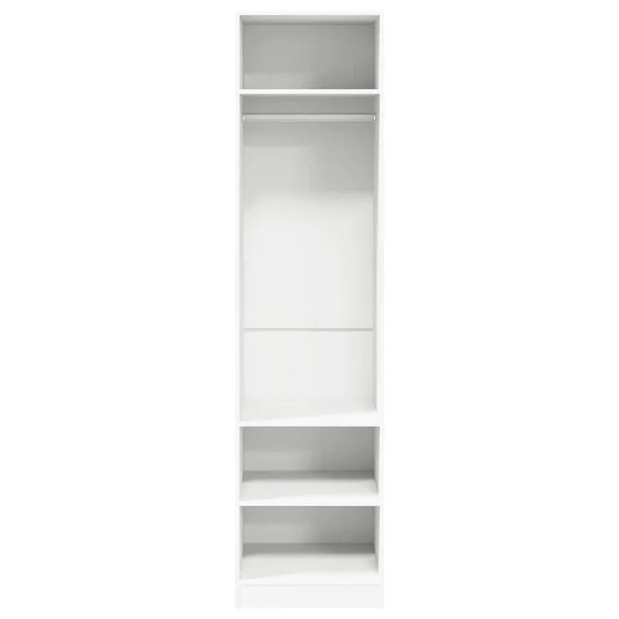 Garde-robe Blanc 50x50x200 cm Bois d'ingénierie - 4