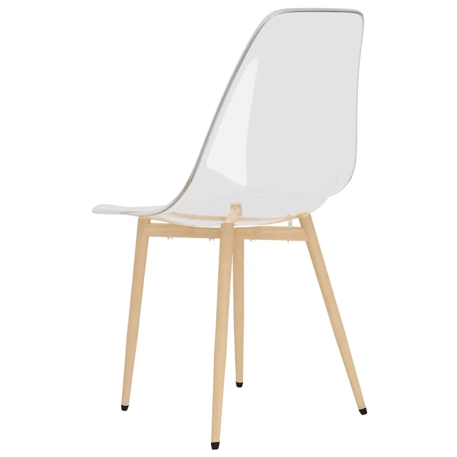 Chaises à manger lot de 4 Transparent PET - 6