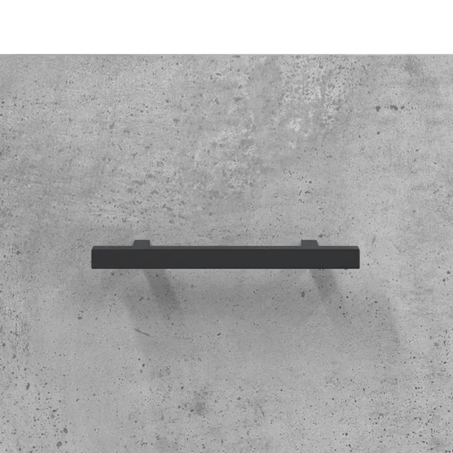 Table de chevet murale gris béton 35x35x20 cm - 9