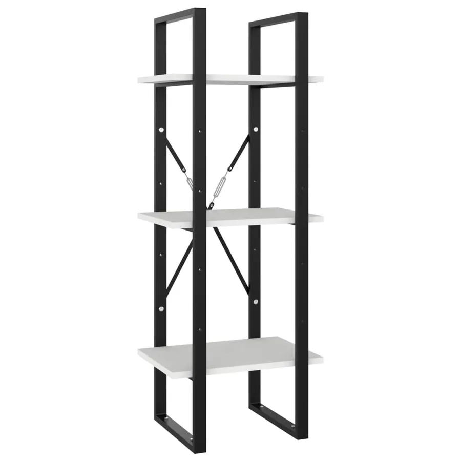 Bibliothèque à 5 niveaux Blanc 40x30x175 cm Bois ingénierie - 5