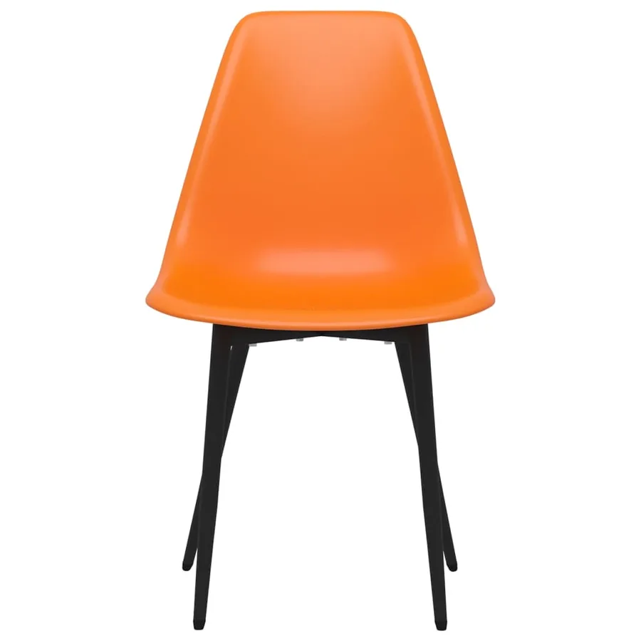 Chaises à manger lot de 4 orange PP - 4