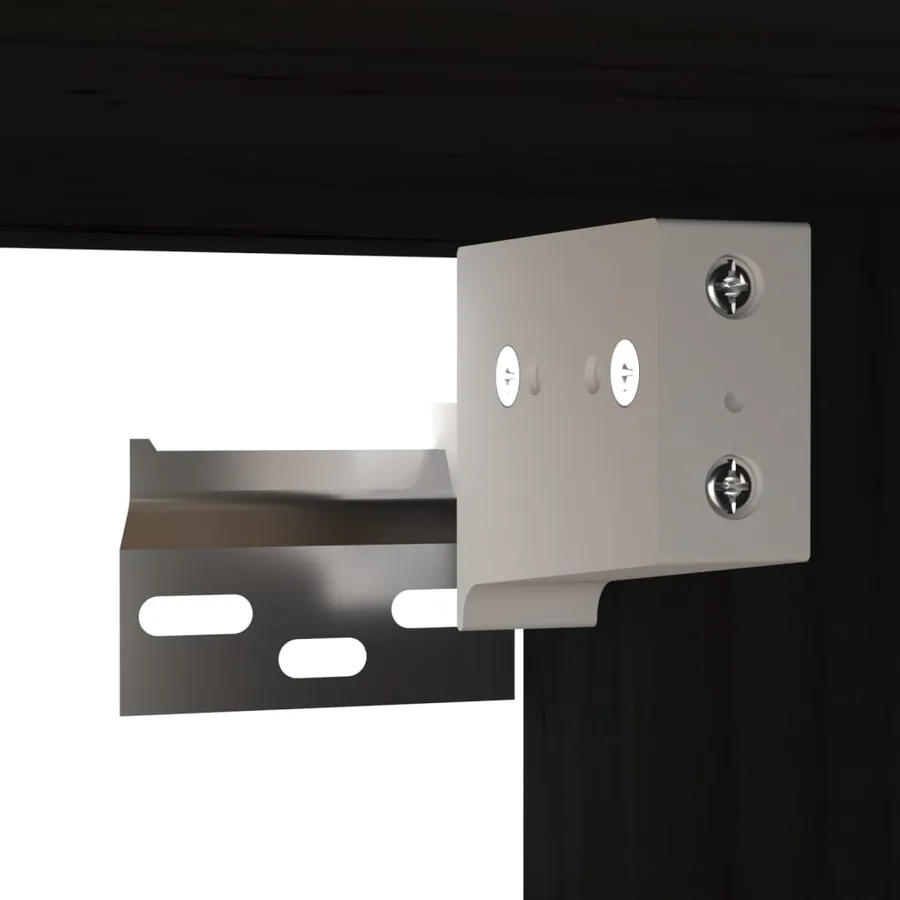 Armoires murales 2 pcs Noir 60x30x30 cm Bois de pin massif - 9
