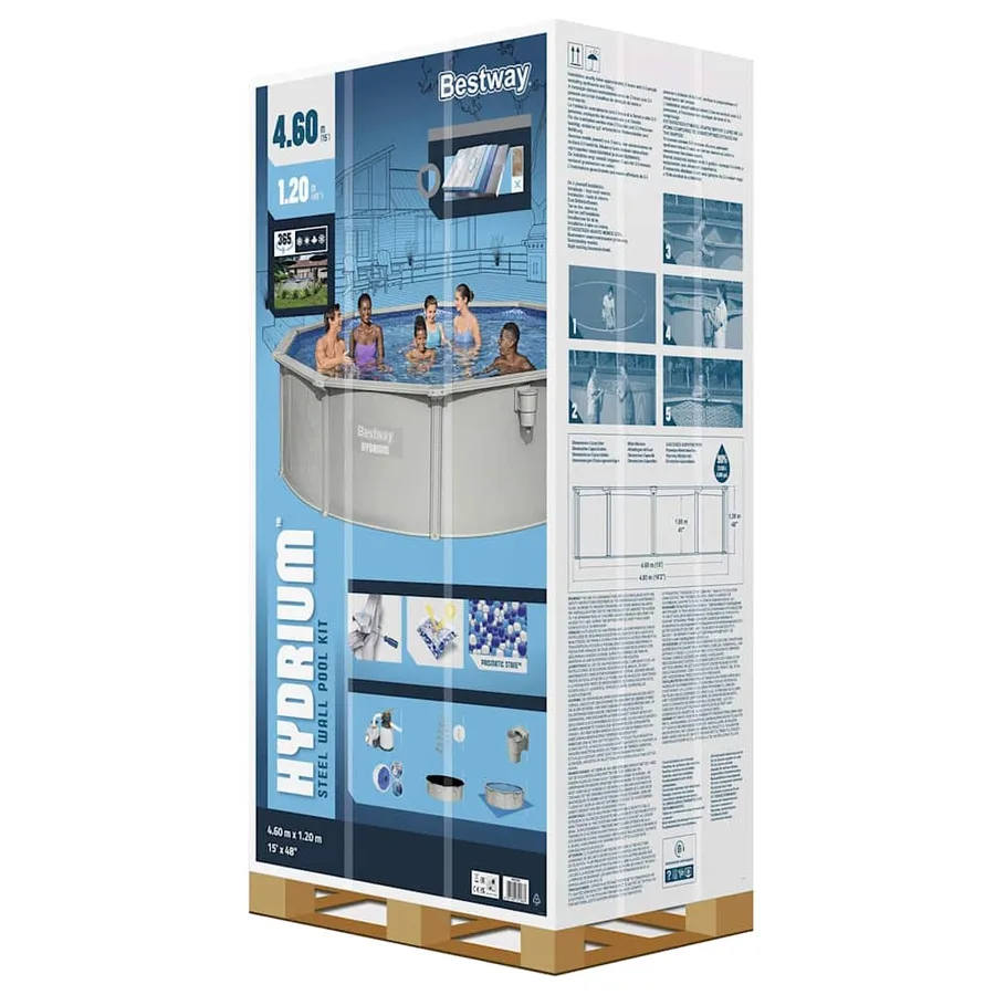 Bestway Ensemble de piscine Hydrium 460x120 cm - 12