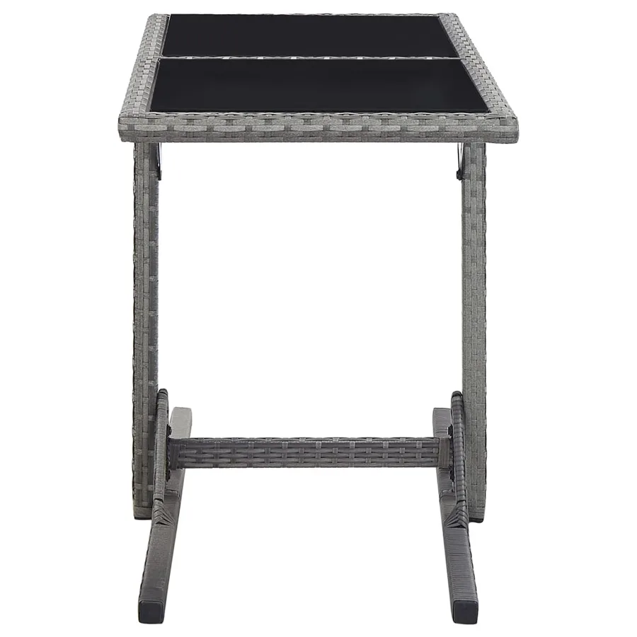 Ensemble à manger de jardin 3 pcs Gris - 10